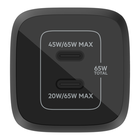 Chargeur secteur double port USB-C&reg; GaN avec technologie PPS 65 W, Noir, hi-res